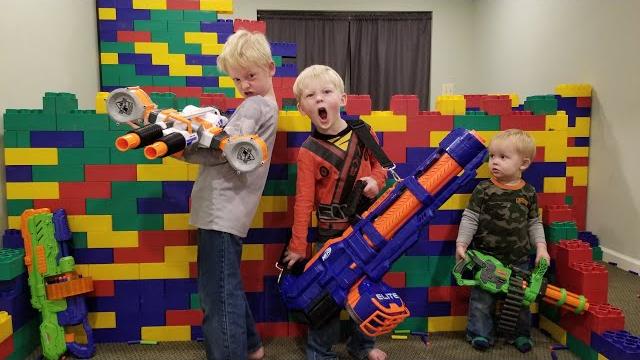 LEGO FORT Nerf War!!! 400 lbs of Legos, 60 Guns & 4000 Nerf Darts LEGO FORT Nerf War!!! 400 lbs of Legos, 60 Guns & 4000 Nerf Darts