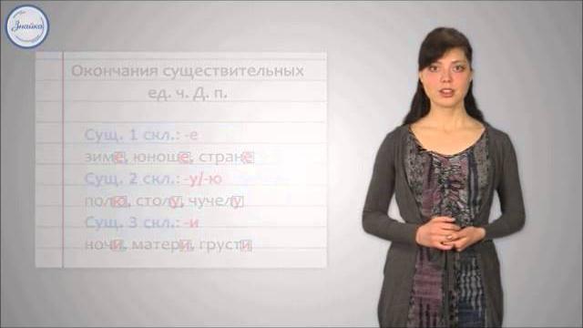 Дательный падеж имени существительного Дательный падеж имени существительного