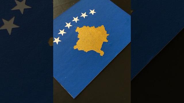 KOSOVO Flag Drawing #flagdrawing #kosovo #posca KOSOVO Flag Drawing #flagdrawing #kosovo #posca