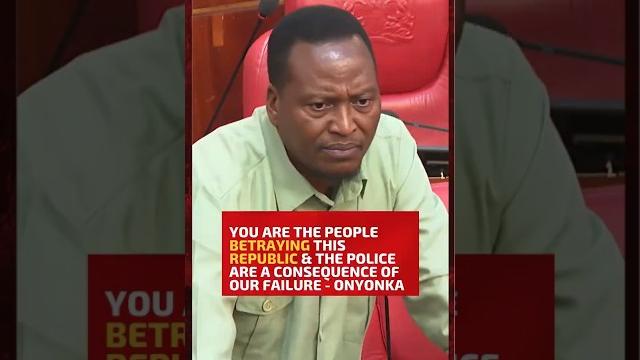 You are the people betraying this Republic & the police are a consequence of our failure - Onyonka You are the people betraying this Republic & the police are a consequence of our failure - Onyonka