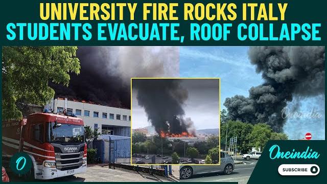 BREAKING: Fire Engulfs Italy’s Tuscia University | Historic Campus in Viterbo Devastated - Video BREAKING: Fire Engulfs Italy’s Tuscia University | Historic Campus in Viterbo Devastated - Video