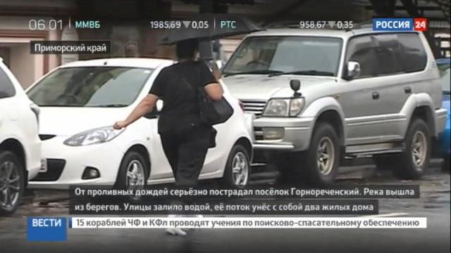 Тайфун в Приморье подтопил 70 домов Тайфун в Приморье подтопил 70 домов