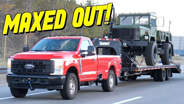 Ford F-250 Powerstroke Takes On The World's Toughest Towing Test Pulling a Military Truck! Ford F-250 Powerstroke Takes On The World's Toughest Towing Test Pulling a Military Truck!