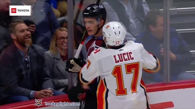 Milan Lucic vs Nikita Zadorov Oct 3, 2019 2 Milan Lucic vs Nikita Zadorov Oct 3, 2019 2