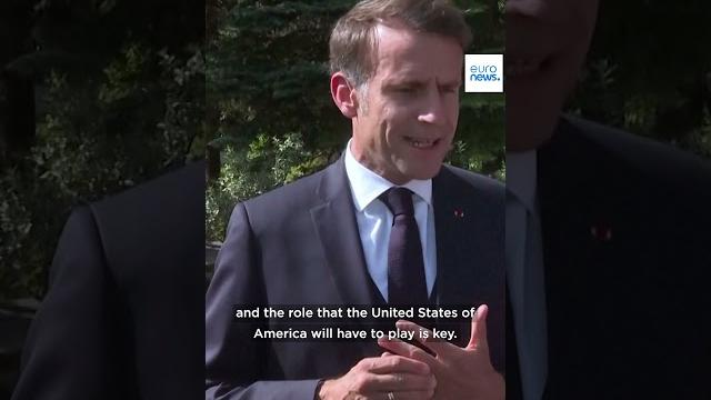 President Macron says US plays key role in de-escalating conflict between Israel and Iran President Macron says US plays key role in de-escalating conflict between Israel and Iran