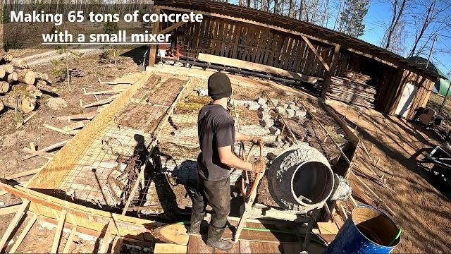 Installing a Concrete Pad to the Sawmill shed Installing a Concrete Pad to the Sawmill shed