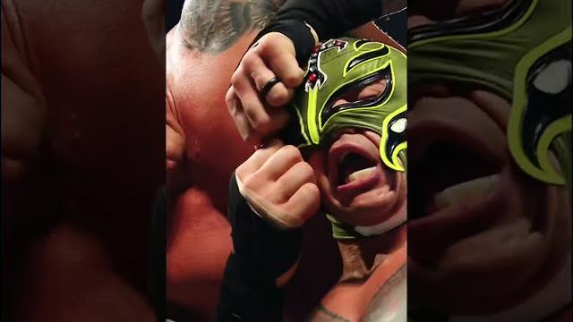 Randy Orton rips off Rey Mysterio’s mask #Short Randy Orton rips off Rey Mysterio’s mask #Short