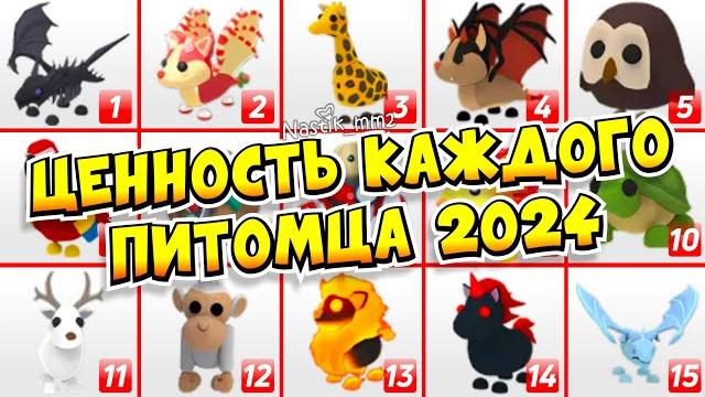 ЦЕННОСТЬ ВСЕХ ПИТОМЦЕВ в 2024 ГОДУ в АДОПТ МИВАЛЮТА КАЖДОГО ПИТОМЦАEvery Pets VALUE Adopt Me ЦЕННОСТЬ ВСЕХ ПИТОМЦЕВ в 2024 ГОДУ в АДОПТ МИВАЛЮТА КАЖДОГО ПИТОМЦАEvery Pets VALUE Adopt Me