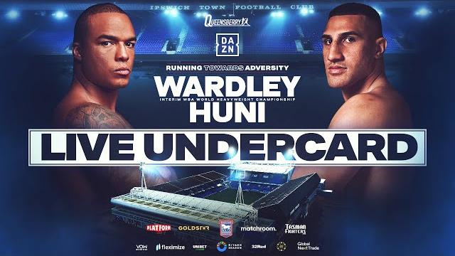 LIVE UNDERCARD! Fabio Wardley vs Justis Huni - Running Towards Adversity #WardleyHuni LIVE UNDERCARD! Fabio Wardley vs Justis Huni - Running Towards Adversity #WardleyHuni