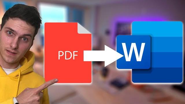 Как конвертировать PDF в Word (онлайн, без программ) Как конвертировать PDF в Word (онлайн, без программ)