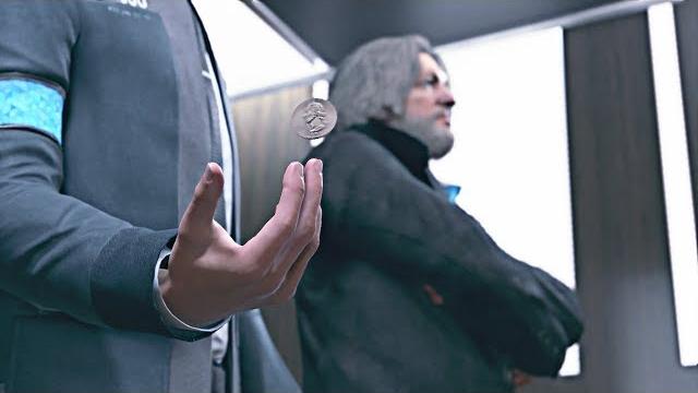 Detroit: Become Human - Hank Tries to Match Connor's Coin Tricks Detroit: Become Human - Hank Tries to Match Connor's Coin Tricks