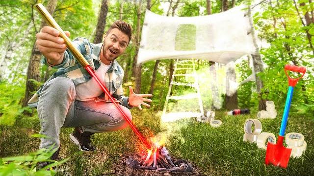 ВЫЖИВАНИЕ В ЛЕСУ С РАНДОМНЫМИ ПРЕДМЕТАМИ ЧЕЛЛЕНДЖ! ВЫЖИВАНИЕ В ЛЕСУ С РАНДОМНЫМИ ПРЕДМЕТАМИ ЧЕЛЛЕНДЖ!