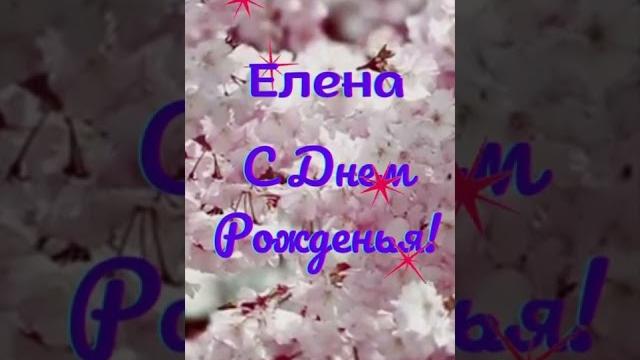 Елена - С днем рождения! ..видео в цветах Елена - С днем рождения! ..видео в цветах