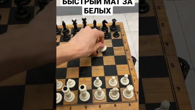 Самый быстрый мат в шахматах за белых. #Шахматы Самый быстрый мат в шахматах за белых. #Шахматы