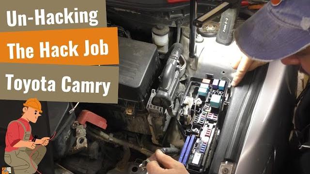 Un-Hacking The Hacked Up Toyota Camry Un-Hacking The Hacked Up Toyota Camry