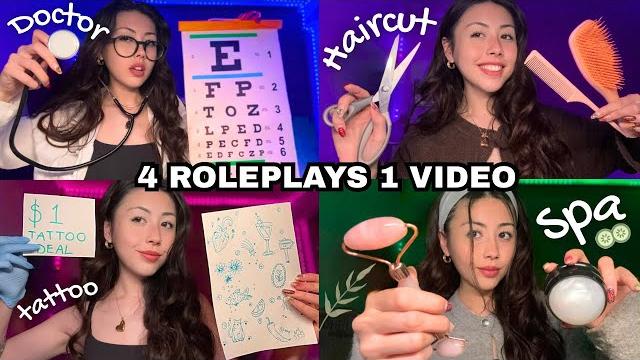 ASMR 4 RPS 1 VIDEO ! Doctor Exam, Haircut, Spa Facial, Tattoo, Piercings (personal attention) ASMR 4 RPS 1 VIDEO ! Doctor Exam, Haircut, Spa Facial, Tattoo, Piercings (personal attention)