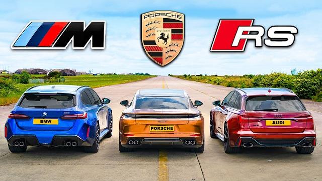 BMW M5 Touring v Panamera Turbo v RS6 Perf: DRAG RACE BMW M5 Touring v Panamera Turbo v RS6 Perf: DRAG RACE