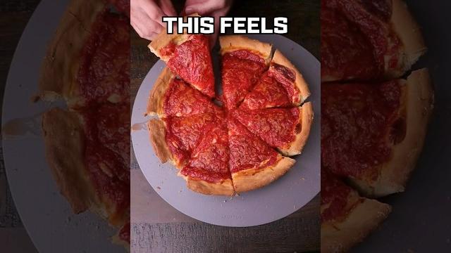 Most requested Pizza, Chicago DEEP DISH! #shorts #pizza #chicago Most requested Pizza, Chicago DEEP DISH! #shorts #pizza #chicago