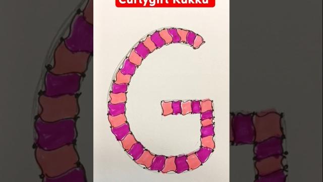 Creative Letter G #shorts #trending Creative Letter G #shorts #trending
