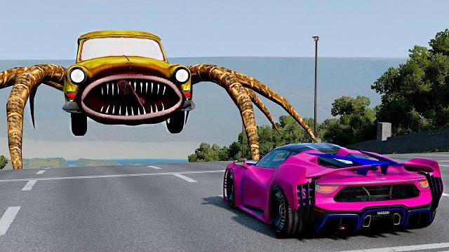 Cars Destruction Test with CAR EATER & BUS EATER – BeamNG.Drive Cars Destruction Test with CAR EATER & BUS EATER – BeamNG.Drive