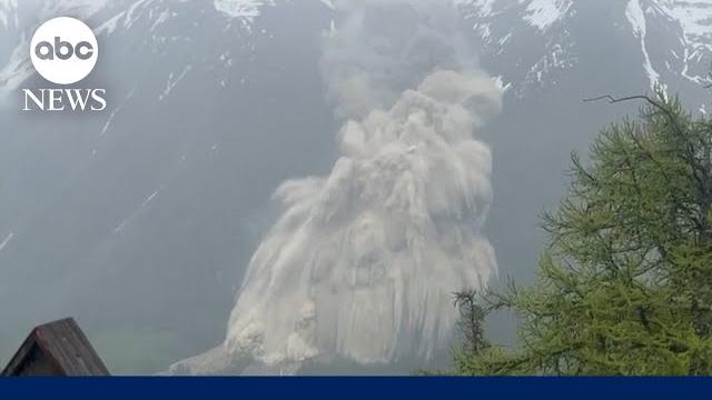 Swiss glacier collapse buries mountain village Swiss glacier collapse buries mountain village