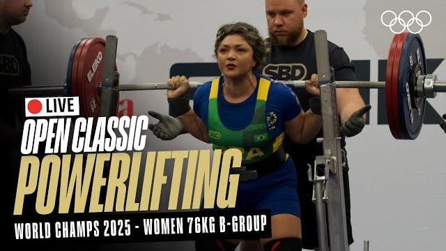 LIVE Powerlifting | Women's 76kg B-Group | World Classic Open Championships | Chemnitz LIVE Powerlifting | Women's 76kg B-Group | World Classic Open Championships | Chemnitz