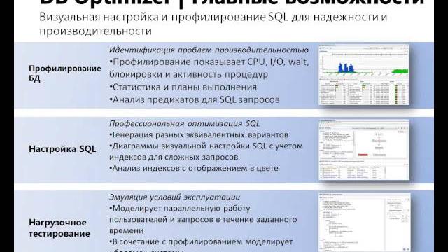 3 функции DB Optimizer, обеспечивающие поиск и устранение "узких мест" в SQL базах данных 3 функции DB Optimizer, обеспечивающие поиск и устранение "узких мест" в SQL базах данных