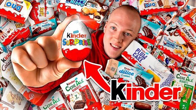 Я ПОПРОБОВАЛ АБСОЛЮТНО ВСЕ KINDER В МИРЕ Я ПОПРОБОВАЛ АБСОЛЮТНО ВСЕ KINDER В МИРЕ
