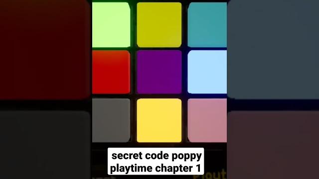 SECRET CODE POPPY PLAYTIME CHAPTER 1 SECRET CODE POPPY PLAYTIME CHAPTER 1