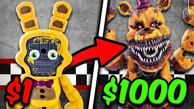 $1 VS $1000 Custom FNAF Figures $1 VS $1000 Custom FNAF Figures
