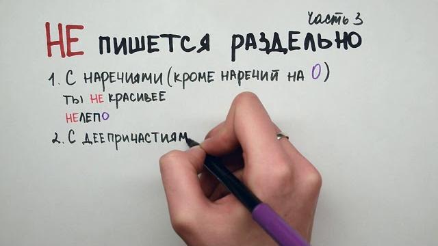 Не пишется раздельно Часть 3 Не пишется раздельно Часть 3