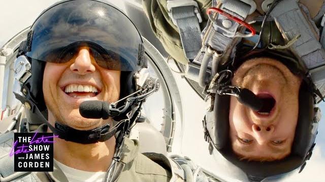 Tom Cruise Terrifies James in 'Top Gun' Fighter Jet! Tom Cruise Terrifies James in 'Top Gun' Fighter Jet!
