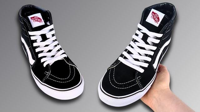 HOW TO LACE HIGH TOP VANS (STANDARD WAY) Sk8 Hi Lacing HOW TO LACE HIGH TOP VANS (STANDARD WAY) Sk8 Hi Lacing