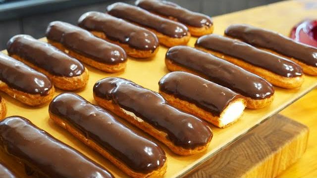 Эклеры - Лучший Бесплатный и подробный урок и Рецепт Эклеры - Лучший Бесплатный и подробный урок и Рецепт