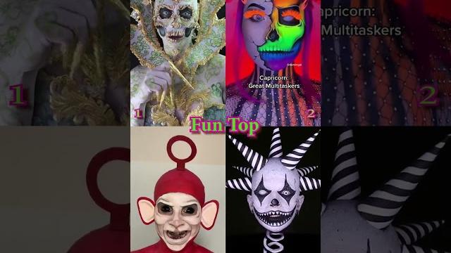 Halloween makeup part 2 #shorts #tiktok #funtop Halloween makeup part 2 #shorts #tiktok #funtop
