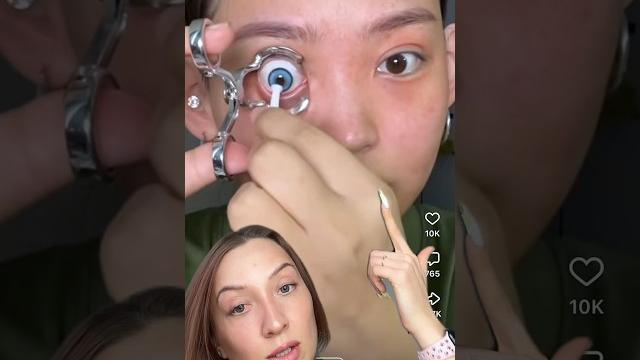 КАК БЫСТРО НАДЕТЬ ЛИНЗЫ #полятут КАК БЫСТРО НАДЕТЬ ЛИНЗЫ #полятут
