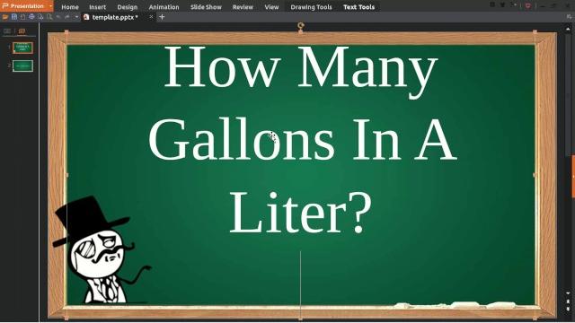 How Many Gallons In A Liter How Many Gallons In A Liter
