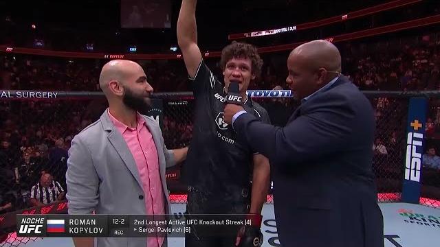 UFC Ноче: Роман Копылов - Слова после боя UFC Ноче: Роман Копылов - Слова после боя