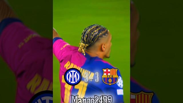 Barcelona vs Inter Milan 3-3 UCL 24/25 #fcbarcelona #intermilan #football #soccer #championsleague Barcelona vs Inter Milan 3-3 UCL 24/25 #fcbarcelona #intermilan #football #soccer #championsleague