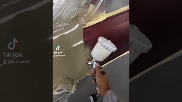 Как красить с переходом авто#кузовной_ремонт ,чтобы не было отличия цвета#покраскасвоимируками Как красить с переходом авто#кузовной_ремонт ,чтобы не было отличия цвета#покраскасвоимируками