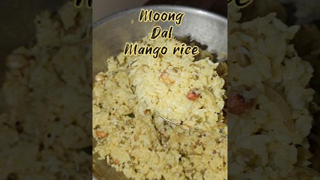 seasonal twist | sprouted moong dal mango rice #mangorice #sprouts #lunchbox #music #shorts #food seasonal twist | sprouted moong dal mango rice #mangorice #sprouts #lunchbox #music #shorts #food