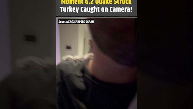 Eyewitness Video Of Moment When Magnitude 6.2 Quake Hit Near Turkey #news #worldnews #earthquake Eyewitness Video Of Moment When Magnitude 6.2 Quake Hit Near Turkey #news #worldnews #earthquake