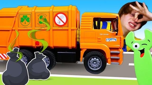 Мусоровоз сломался! Развивающие игры про машинки для мальчиков Мусоровоз сломался! Развивающие игры про машинки для мальчиков