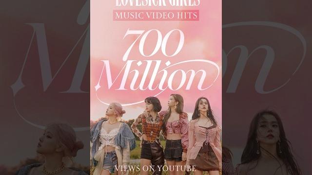 BLACKPINK - 'Lovesick Girls' M/V HITS 700 MILLION VIEWS BLACKPINK - 'Lovesick Girls' M/V HITS 700 MILLION VIEWS
