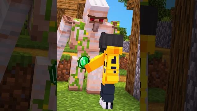 Minecraft but Taking Damage SWITCHES GRAVITY! #shorts Minecraft but Taking Damage SWITCHES GRAVITY! #shorts