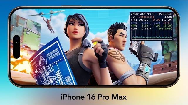 iPhone 16 Pro Max Fortnite - Performance iPhone 16 Pro Max Fortnite - Performance