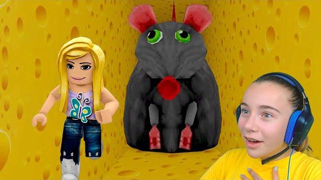 ПОБЕГ ОТ ОГРОМНОЙ МЫШИ в ROBLOX! ПОБЕГ ОТ ОГРОМНОЙ МЫШИ в ROBLOX!
