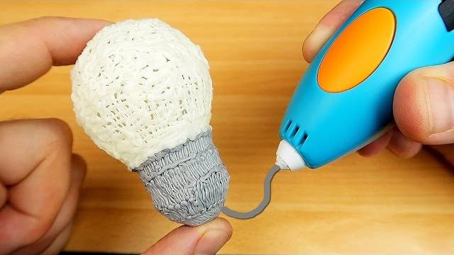 3D РУЧКА - Рисую ЛАМПОЧКУ светящимся пластиком! alex boyko 3D РУЧКА - Рисую ЛАМПОЧКУ светящимся пластиком! alex boyko