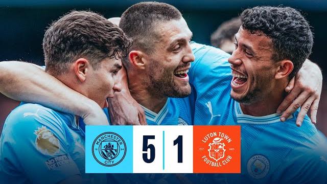 HIGHLIGHTS! CITY MOVE TOP WITH FIVE STAR WIN OVER LUTON | Man City 5-1 Luton Town | Premier League HIGHLIGHTS! CITY MOVE TOP WITH FIVE STAR WIN OVER LUTON | Man City 5-1 Luton Town | Premier League