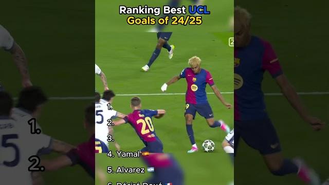 Ranking Best UCL Goals of 24/25 Ranking Best UCL Goals of 24/25